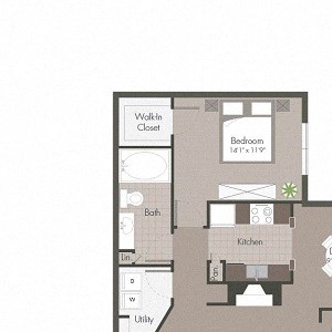 One Bedroom with Sunroom